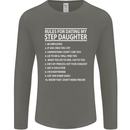 Dating My Step Daughter Funny Father's Day Mens Long Sleeve T-Shirt Charcoal