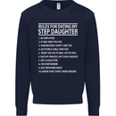 Dating My Step Daughter Funny Father's Day Mens Sweatshirt Jumper Navy Blue