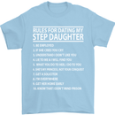 Dating My Step Daughter Funny Father's Day Mens T-Shirt Cotton Gildan Light Blue