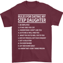 Dating My Step Daughter Funny Father's Day Mens T-Shirt Cotton Gildan Maroon