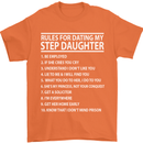 Dating My Step Daughter Funny Father's Day Mens T-Shirt Cotton Gildan Orange