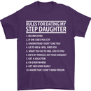 Dating My Step Daughter Funny Father's Day Mens T-Shirt Cotton Gildan Purple