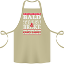 Daughter Bald Tired & Broke Father's Day Cotton Apron 100% Organic Khaki