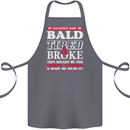 Daughter Bald Tired & Broke Father's Day Cotton Apron 100% Organic Steel