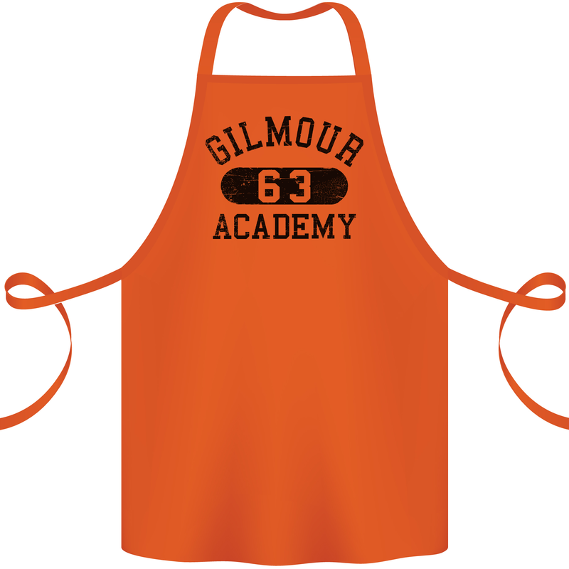Dave Gilmour Academy 63 Cotton Apron 100% Organic Orange