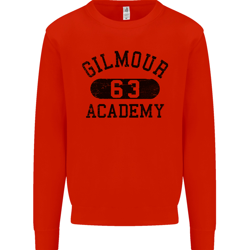 Dave Gilmour Academy 63 Kids Sweatshirt Jumper Bright Red