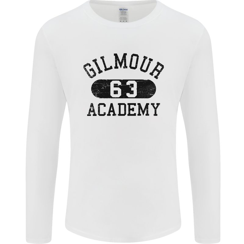 Dave Gilmour Academy 63 Mens Long Sleeve T-Shirt White