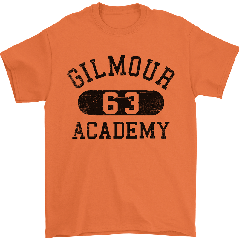 Dave Gilmour Academy 63 Mens T-Shirt Cotton Gildan Orange