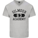 Dave Gilmour Academy 63 Mens V-Neck Cotton T-Shirt Sports Grey