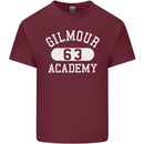 Dave Gilmour Academy Retro Rock Music Mens Cotton T-Shirt Tee Top Maroon
