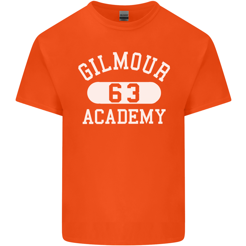 Dave Gilmour Academy Retro Rock Music Mens Cotton T-Shirt Tee Top Orange