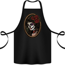 Day of the Dead La Catrina DOTD Sugar Skull Cotton Apron 100% Organic Black
