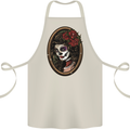 Day of the Dead La Catrina DOTD Sugar Skull Cotton Apron 100% Organic Natural