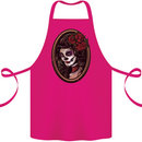 Day of the Dead La Catrina DOTD Sugar Skull Cotton Apron 100% Organic Pink