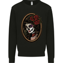 Day of the Dead La Catrina DOTD Sugar Skull Kids Sweatshirt Jumper Black