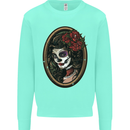 Day of the Dead La Catrina DOTD Sugar Skull Kids Sweatshirt Jumper Peppermint