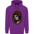 Day of the Dead La Catrina DOTD Sugar Skull Mens 80% Cotton Hoodie Purple