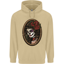 Day of the Dead La Catrina DOTD Sugar Skull Mens 80% Cotton Hoodie Sand