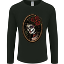 Day of the Dead La Catrina DOTD Sugar Skull Mens Long Sleeve T-Shirt Black