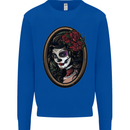Day of the Dead La Catrina DOTD Sugar Skull Mens Sweatshirt Jumper Royal Blue