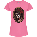 Day of the Dead La Catrina DOTD Sugar Skull Womens Petite Cut T-Shirt Azalea