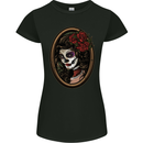 Day of the Dead La Catrina DOTD Sugar Skull Womens Petite Cut T-Shirt Black