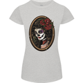 Day of the Dead La Catrina DOTD Sugar Skull Womens Petite Cut T-Shirt Sports Grey