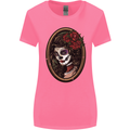Day of the Dead La Catrina DOTD Sugar Skull Womens Wider Cut T-Shirt Azalea