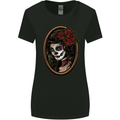 Day of the Dead La Catrina DOTD Sugar Skull Womens Wider Cut T-Shirt Black