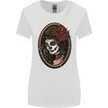 Day of the Dead La Catrina DOTD Sugar Skull Womens Wider Cut T-Shirt White