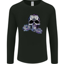 Day of the Dead Skull DOTD Mens Long Sleeve T-Shirt Black