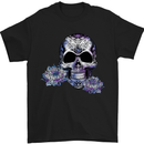 Day of the Dead Skull DOTD Mens T-Shirt Cotton Gildan Black