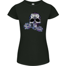 Day of the Dead Skull DOTD Womens Petite Cut T-Shirt Black