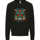 Day of the Dead Sugar Skull DOTD Kids Sweatshirt Jumper Black