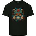 Day of the Dead Sugar Skull DOTD Kids T-Shirt Childrens Black
