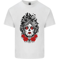 Day of the Dead Sugar Skull DOTD Mexico Kids T-Shirt Childrens White