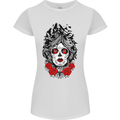 Day of the Dead Sugar Skull DOTD Mexico Womens Petite Cut T-Shirt White