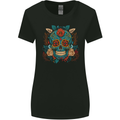 Day of the Dead Sugar Skull DOTD Womens Wider Cut T-Shirt Black