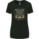 Day of the Dead Sugar Skull DOTD Womens Wider Cut T-Shirt Black