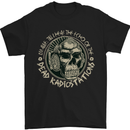 Dead Radio Stations Punk Music Rock Guitar Mens T-Shirt Cotton Gildan Black