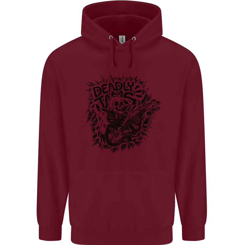 Deadly Tams Guitar Guitarist Rock Metal Punk Childrens Kids Hoodie Maroon