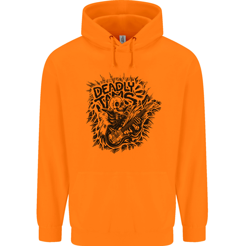 Deadly Tams Guitar Guitarist Rock Metal Punk Childrens Kids Hoodie Orange