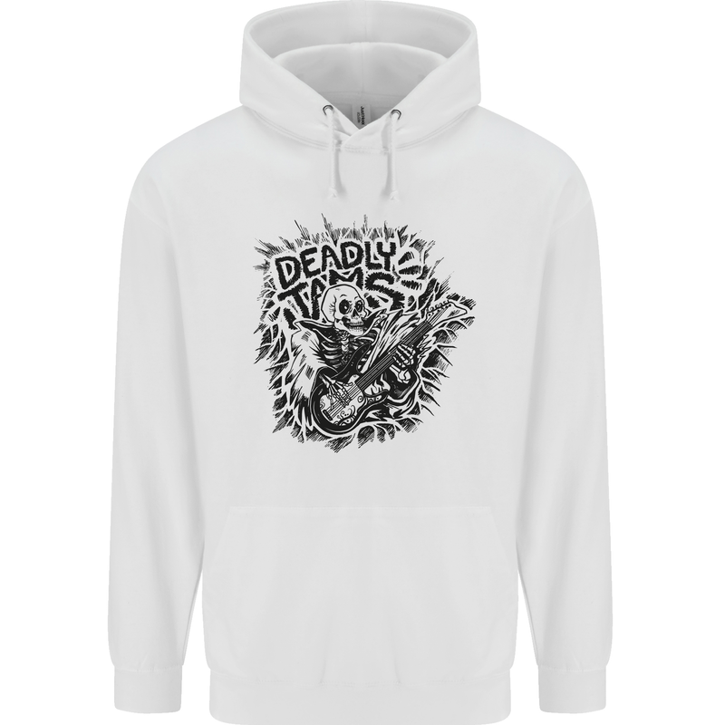Deadly Tams Guitar Guitarist Rock Metal Punk Childrens Kids Hoodie White