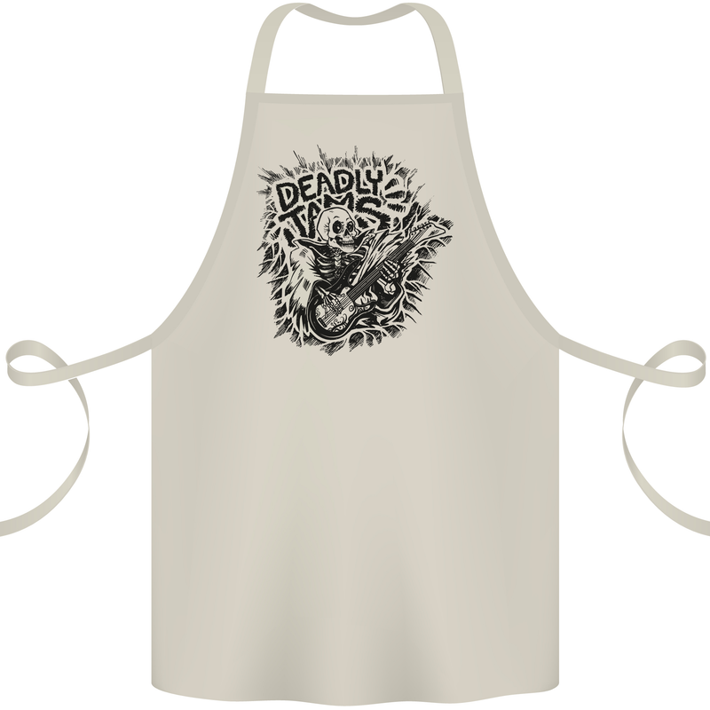 Deadly Tams Guitar Guitarist Rock Metal Punk Cotton Apron 100% Organic Natural