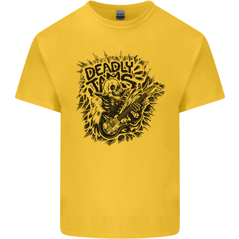 Deadly Tams Guitar Guitarist Rock Metal Punk Kids T-Shirt Childrens Yellow