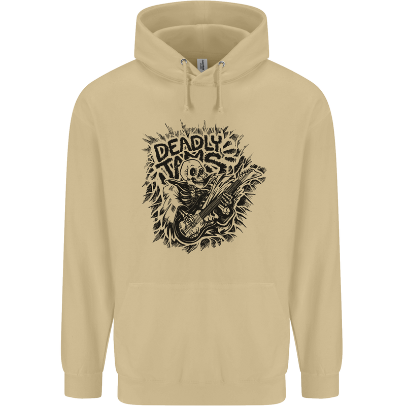 Deadly Tams Guitar Guitarist Rock Metal Punk Mens 80% Cotton Hoodie Sand