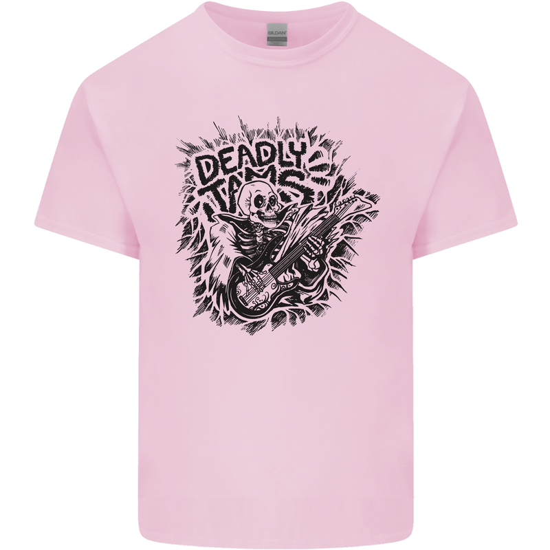 Deadly Tams Guitar Guitarist Rock Metal Punk Mens Cotton T-Shirt Tee Top Light Pink