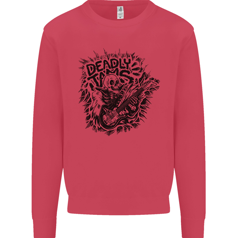 Deadly Tams Guitar Guitarist Rock Metal Punk Mens Sweatshirt Jumper Heliconia