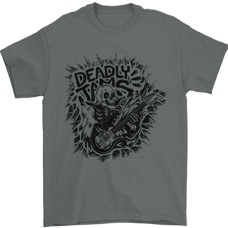 Deadly Tams Guitar Guitarist Rock Metal Punk Mens T-Shirt 100% Cotton Charcoal