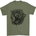 Deadly Tams Guitar Guitarist Rock Metal Punk Mens T-Shirt 100% Cotton Military Green